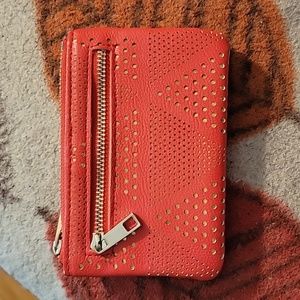 Apt. 9 coral and gold wallet